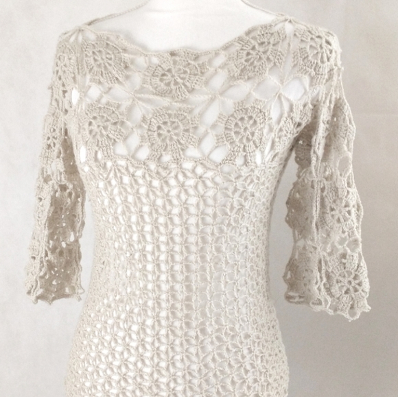 Hand Crafted Tops - 🥂 SOLD   Handmade, Tunic, Knit, Crochet